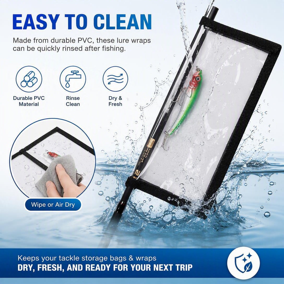 PVC Clear Hook-and-Loop Lure Protective Sleeve（2PCS）