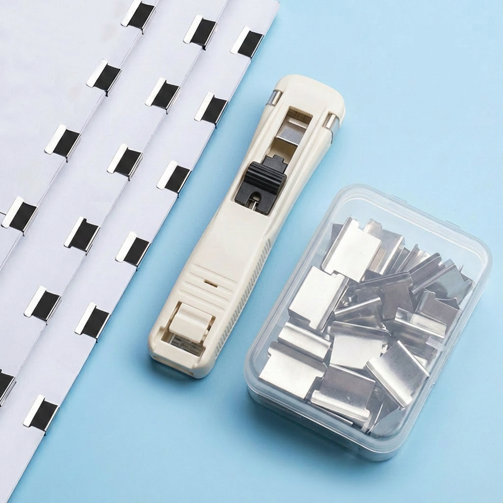 📄 Portable Binder Clip Stapler