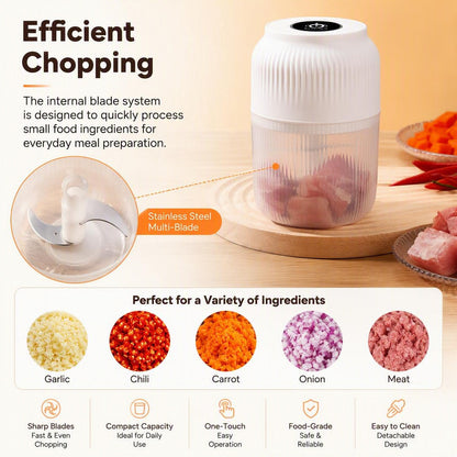 Mini Rechargeable Electric Garlic Chopper