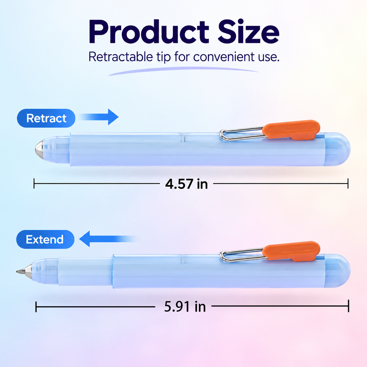 ✏️Retractable Pocket Gel Ink Pen Set