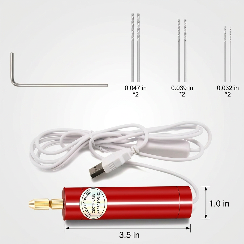 🔋Mini multi-functional electric drill - DIY hand drilling tool for crafting projects
