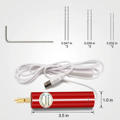 🔋Mini multi-functional electric drill - DIY hand drilling tool for crafting projects