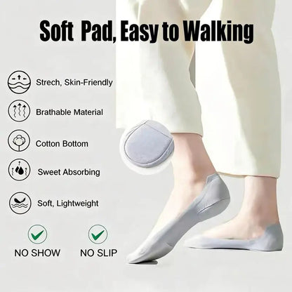 Women's Invisible Sponge Stockings, Simple Invisible Ankle Stockings