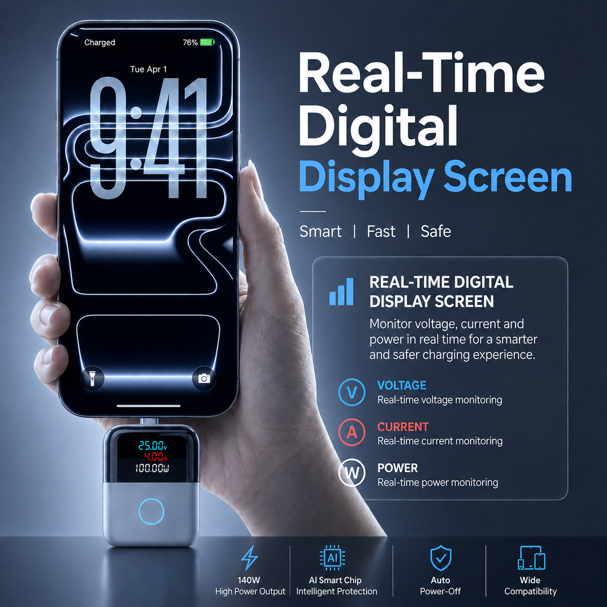 ⚡140W Type-C Physical-Disconnect Battery Guard Power Bank