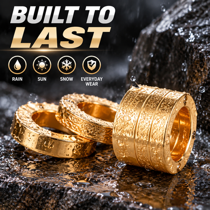 💍Transformable EDC ring—combines self-defense and emergency window-breaking functions; suitable for outdoor carry