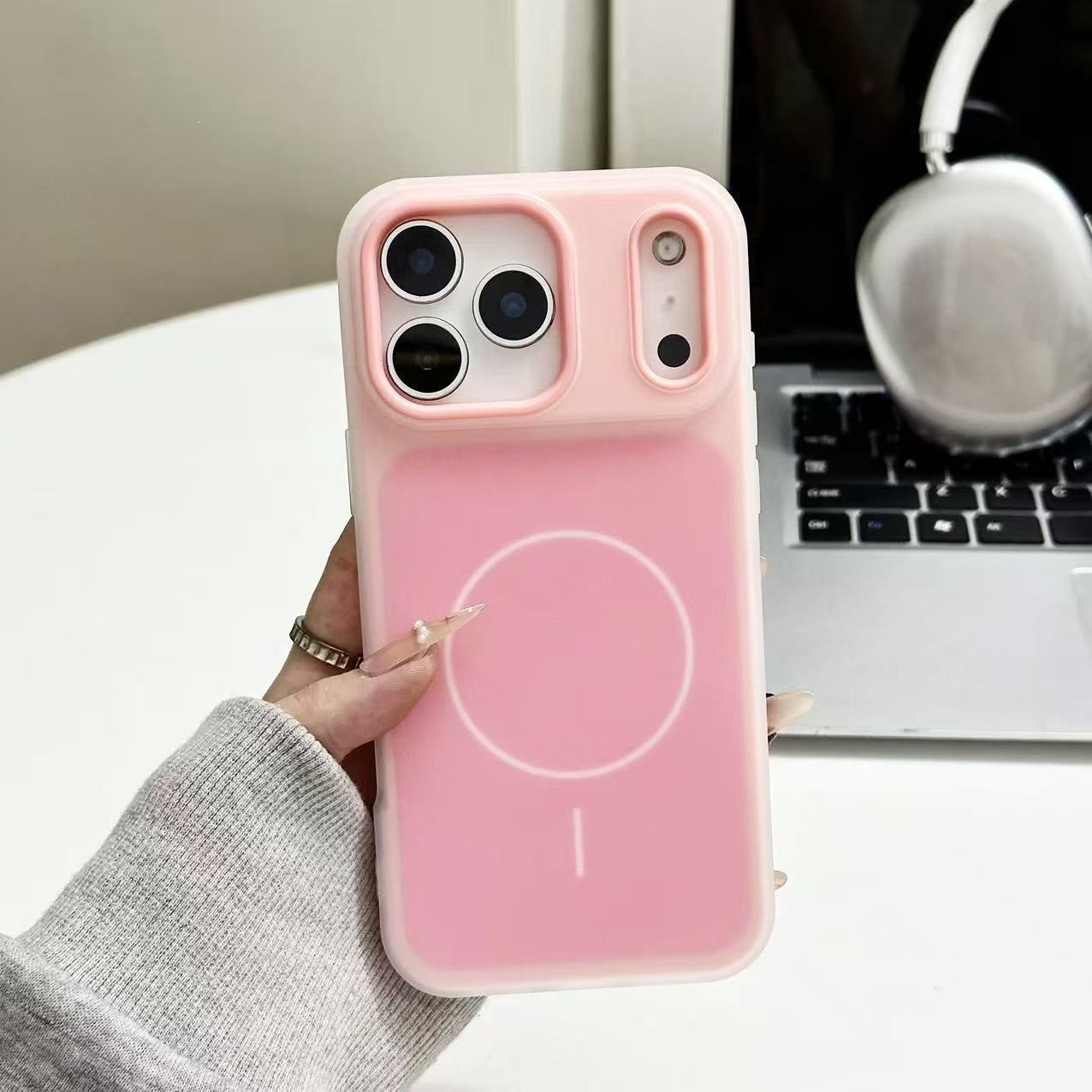 📱Candy-colored magnetic two-in-one phone case for iPhone 17 Pro Max Jelly Shell