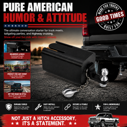😂Fun trailer hook cover