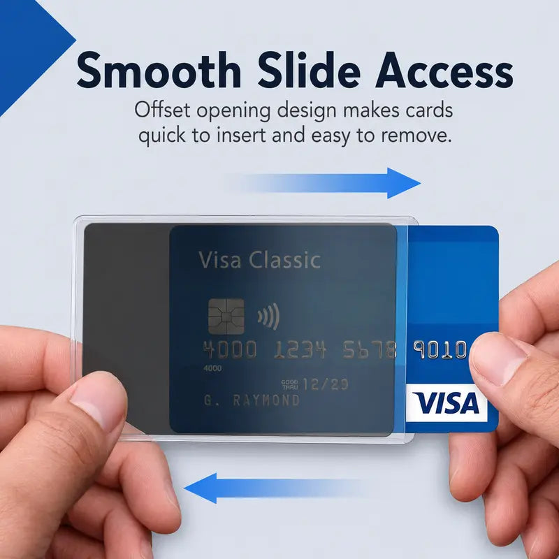 🛡️💳10 Pcs Anti-theft and anti-demagnetization card holder – protects credit cards, bank cards, and ID cards