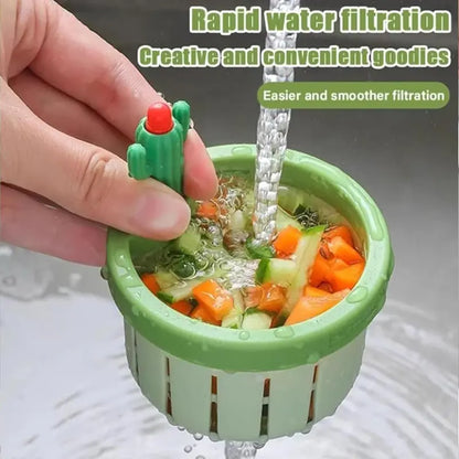 🌵 Cactus Automatic Dumping Sink Filter Basket