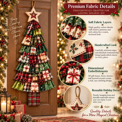 🧶🎄DIY Christmas Tree Door Hanging Set - Suitable for front doors, walls, porches, and home Christmas decorations