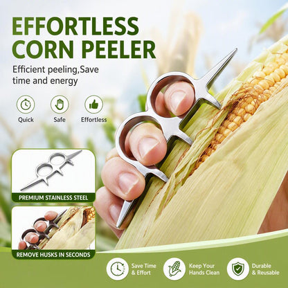 Manual Corn Peeler Tool, Effortlessly Remove Corn Husks