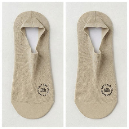 🧦7Pairs Men's Invisible Socks – Lightweight summer style with breathable mesh and cotton soles; moisture-wicking