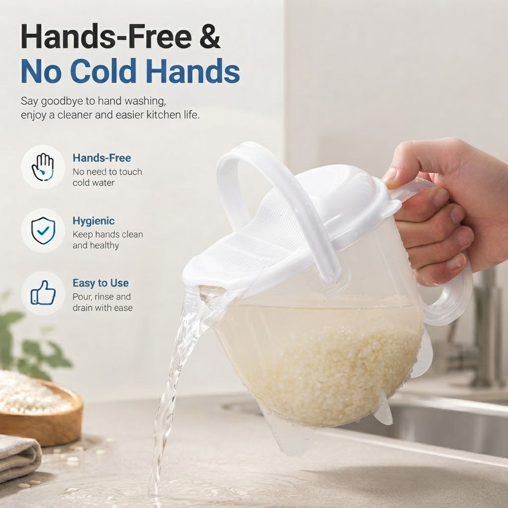 ✋Automatic Hands-Free Rice Washing Tool