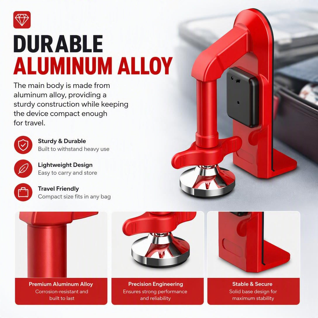 Travel Door Blocking Alarm