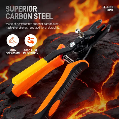 One-Hand Op. Heavy Duty Push-to-Connect Air Hose Connector Remover Pliers