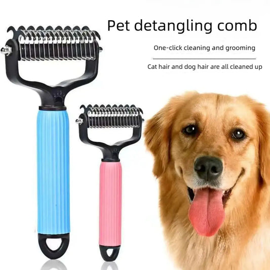 ✨HOT SALE: Only $9.98🔥Dual-Sided Pet Grooming Comb for Dogs & Cats