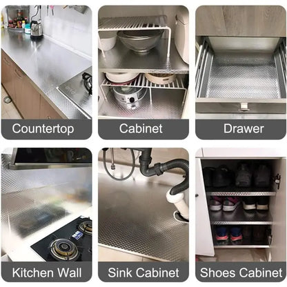 🏠 Waterproof and heat-resistant aluminum foil anti-oil sticker