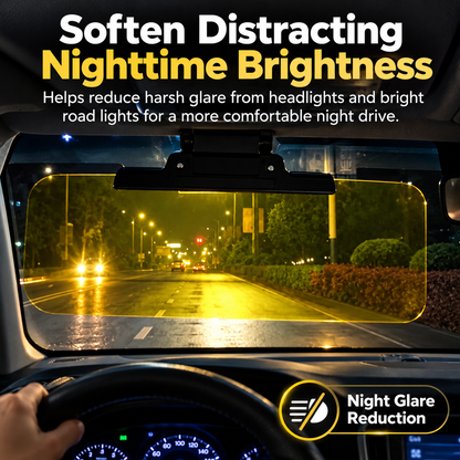 🚘Adjustable Car Anti-Glare Sun Visor, Dual Color Day Night Driving Shield
