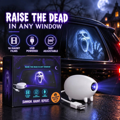 🎃 Halloween Window Projector 👻 16 Spooky Scenes & 360° Adjustable Stand