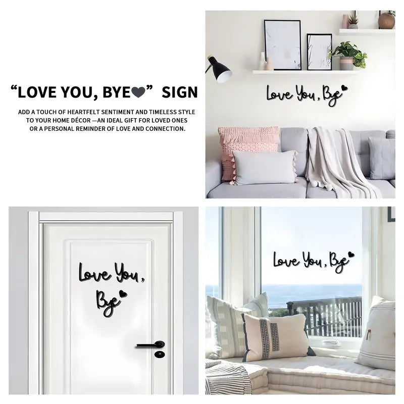 🏡Love You Bye Wood Sign Home Decor