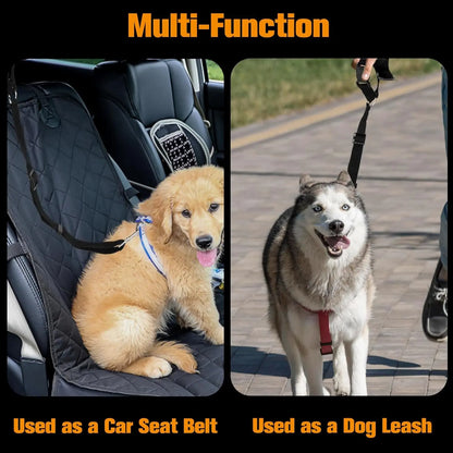 🚗 Adjustable Dog Car Seatbelt Harness