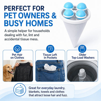 👚Floating Lint & Hair Catcher（3pcs）