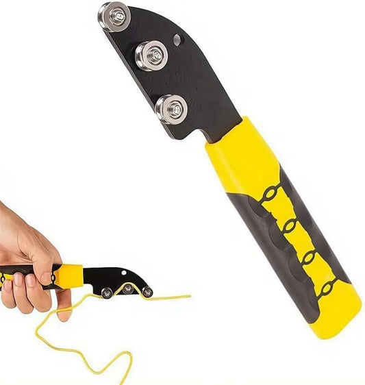⚡ 3-Roller Stainless Steel Wire Straightener Hand Tool for Electricians