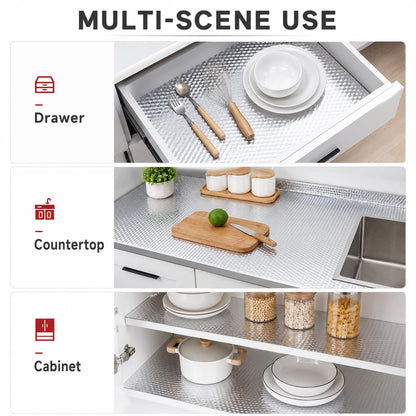 ✨Self-adhesive aluminum foil kitchen splash-proof wallpaper