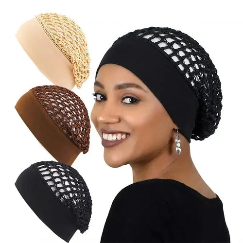 🌙Stretchy Wide-Edge Sleeping Cap Set