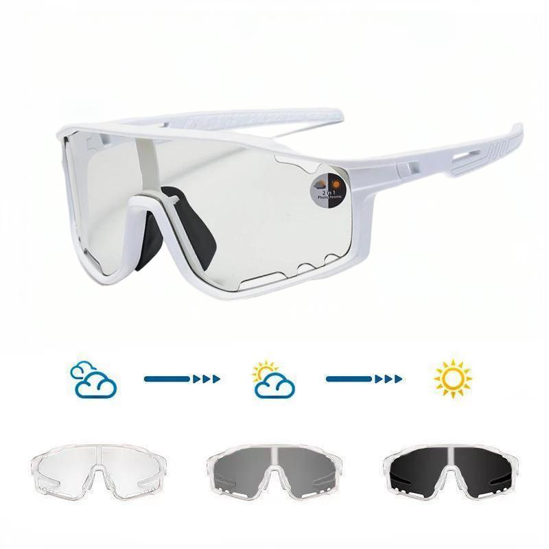 ☀️🕶️ UV400 Photochromic Polarized Safety Glasses with eyewear cases