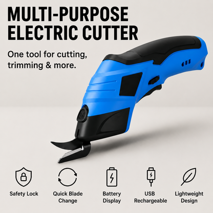 ✂️Multi-functional cordless electric cutter - suitable for cardboard, fabric, leather, and DIY projects