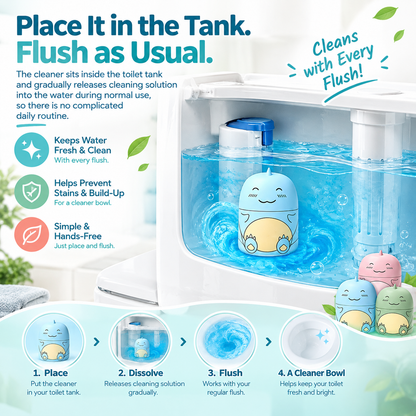 Cute Dinosaur-Shaped Toilet Bowl Cleaner Bottle