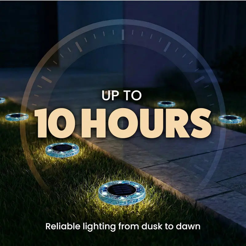 🔥Hot Sale 49% off🌟💎 Solar Outdoor Mosaic Disk Pathway LED Lights