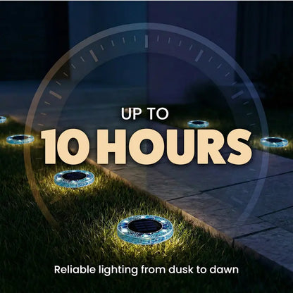 🔥Hot Sale 49% off🌟💎 Solar Outdoor Mosaic Disk Pathway LED Lights