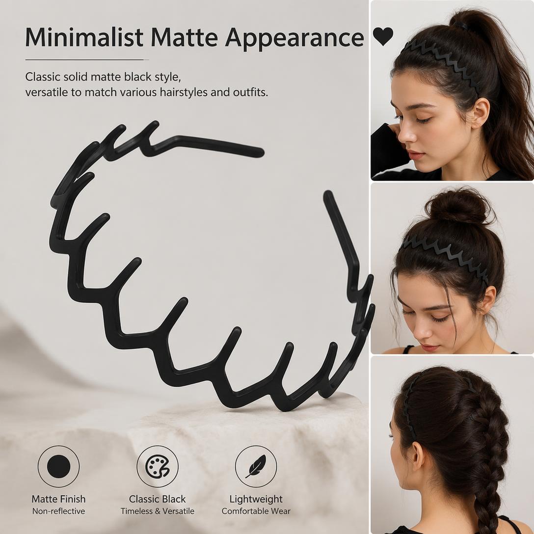 🖤Stylish comb-tooth headband