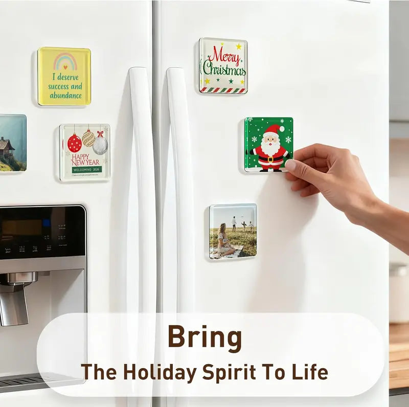 🧲📸 Magnetic Clear Acrylic Photo Frames DIY Fridge Magnets