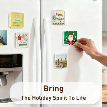 🧲📸 Magnetic Clear Acrylic Photo Frames DIY Fridge Magnets
