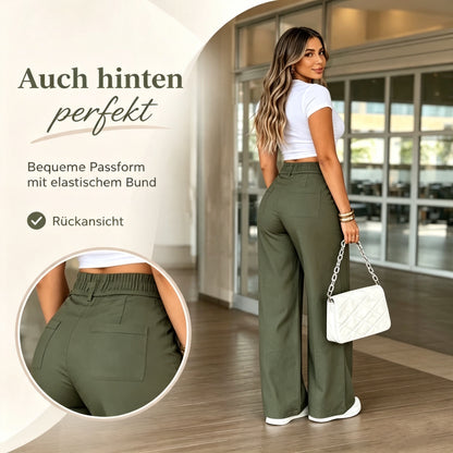 New Spring/Summer Drawstring High-Waisted Wide-Leg Pants