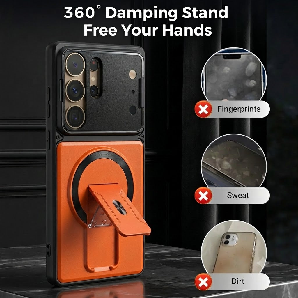 📱Multifunctional Magnetic Case with Invisible Stand & Camera Protection for Samsung S Series