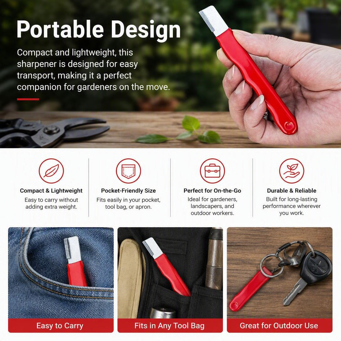 Portable Garden Scissors Sharpene