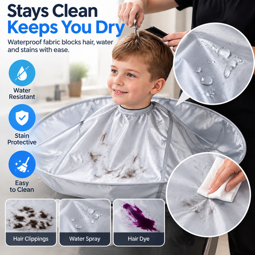 🪮Collapsible Haircutting Umbrella Cape – Suitable for Salon and Home Use
