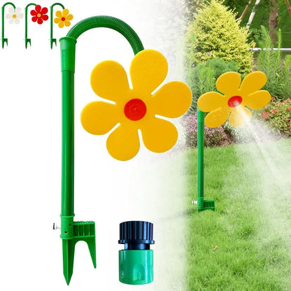 💦💃 360° Rotating Funny Dancing Crazy Daisy Water Sprinkler for Lawn Garden