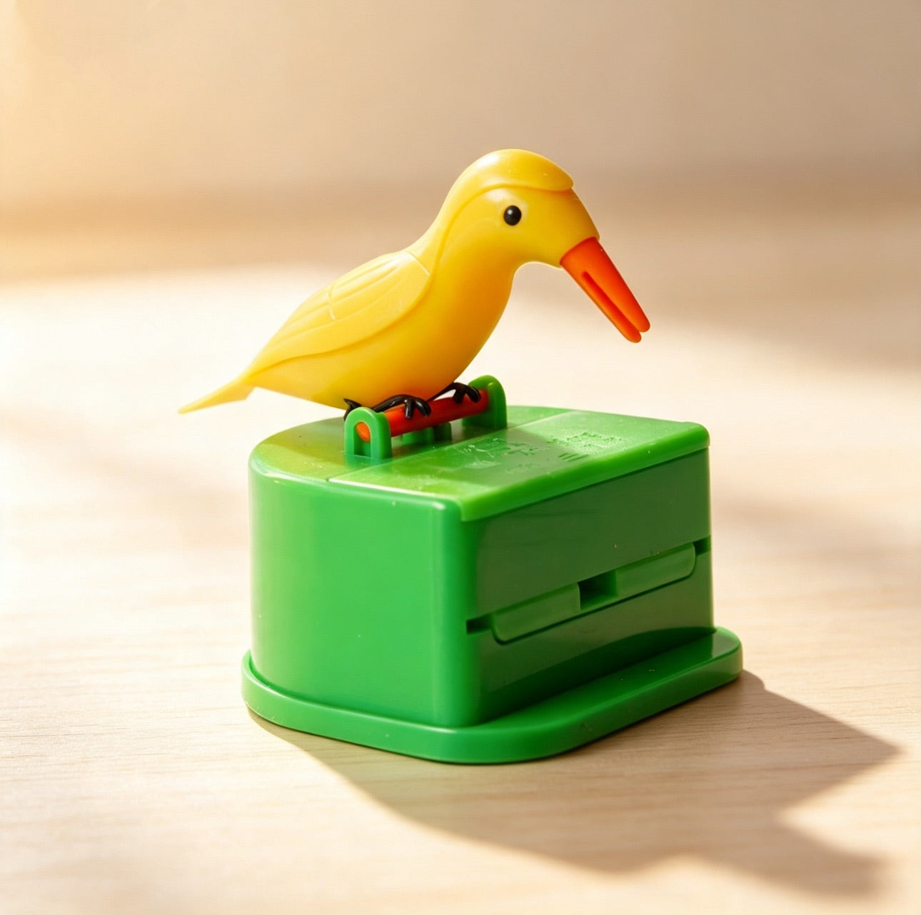 Super fun woodpecker toothpick holder