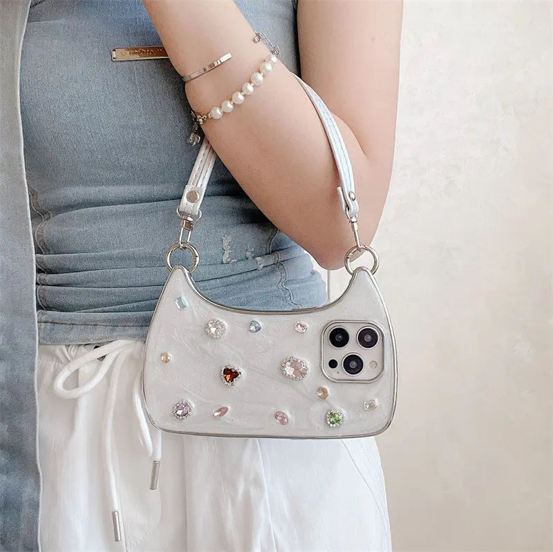 💎✨Rhinestone Handbag for iPhone 17 Pro Max/16/15/14 Phone Case
