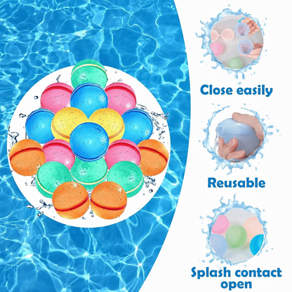 💧Silicone magnetic reusable water ball