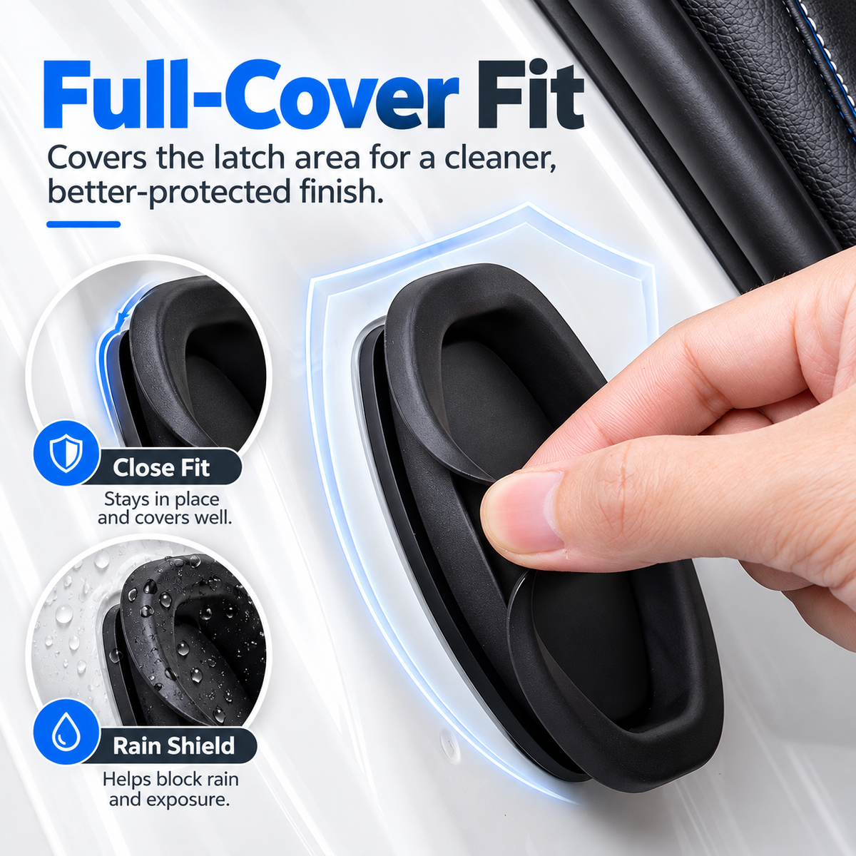 🛡️🔇4 Piece Car Door Lock Protective Pad – Suitable for Most Vehicle Models