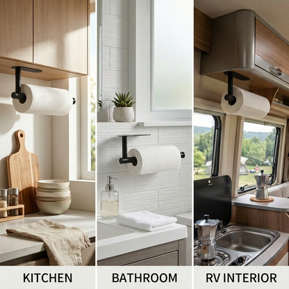🔧SUS304 stainless steel kitchen paper towel rack