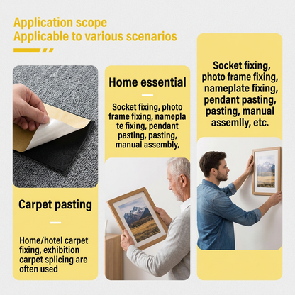 🔧High-viscosity seamless mesh fabric base double-sided adhesive