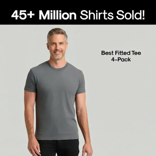 🧵 True Classic Men’s 4-Pack Short Sleeve Crew Neck T-Shirts