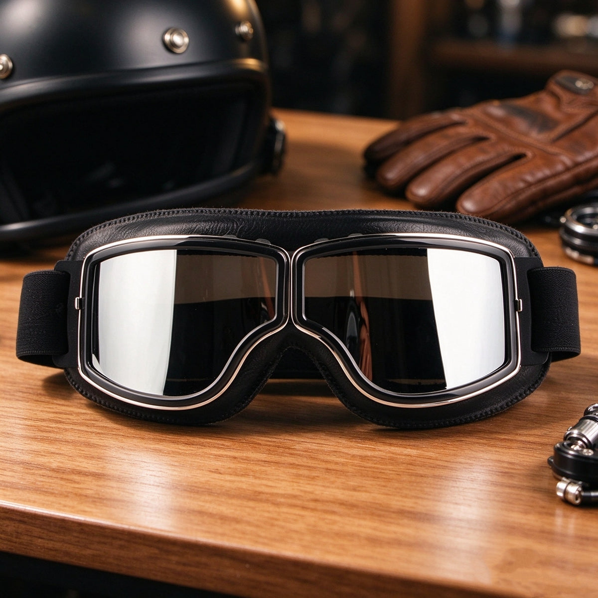 Vintage Windproof Motorcycle Riding Goggles